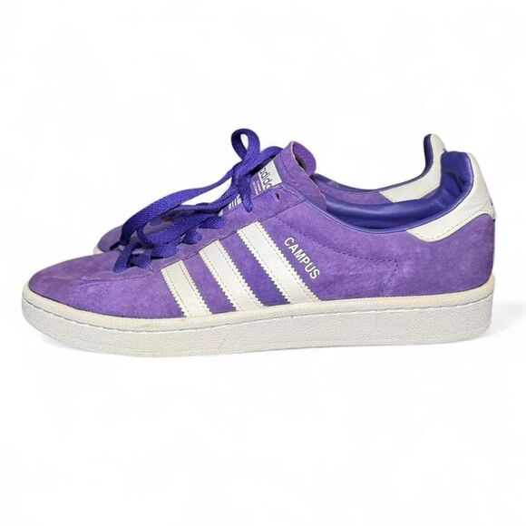Adidas Campus Men’s Size 9 Purple Suede Low Top Sneakers Casual Retro BZ0075 - Picture 1 of 7